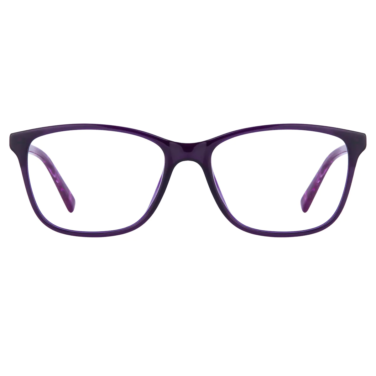 Rectangle Purple Eyeglasses