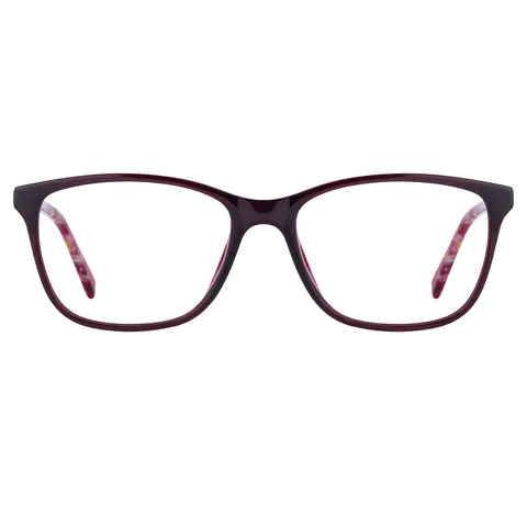 Rectangle Brown Eyeglasses