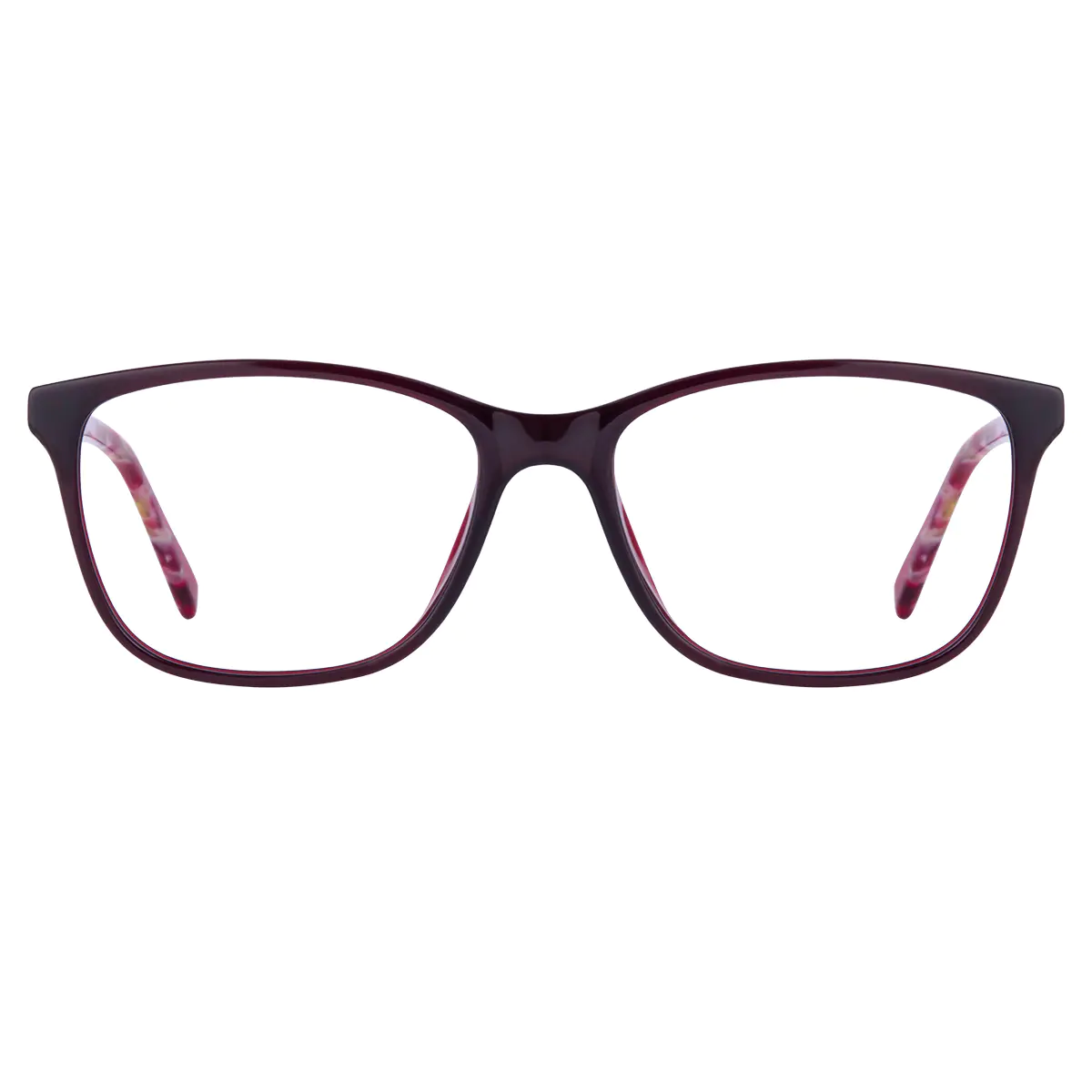 Rectangle Brown Eyeglasses