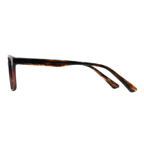 Rectangle Brown Eyeglasses