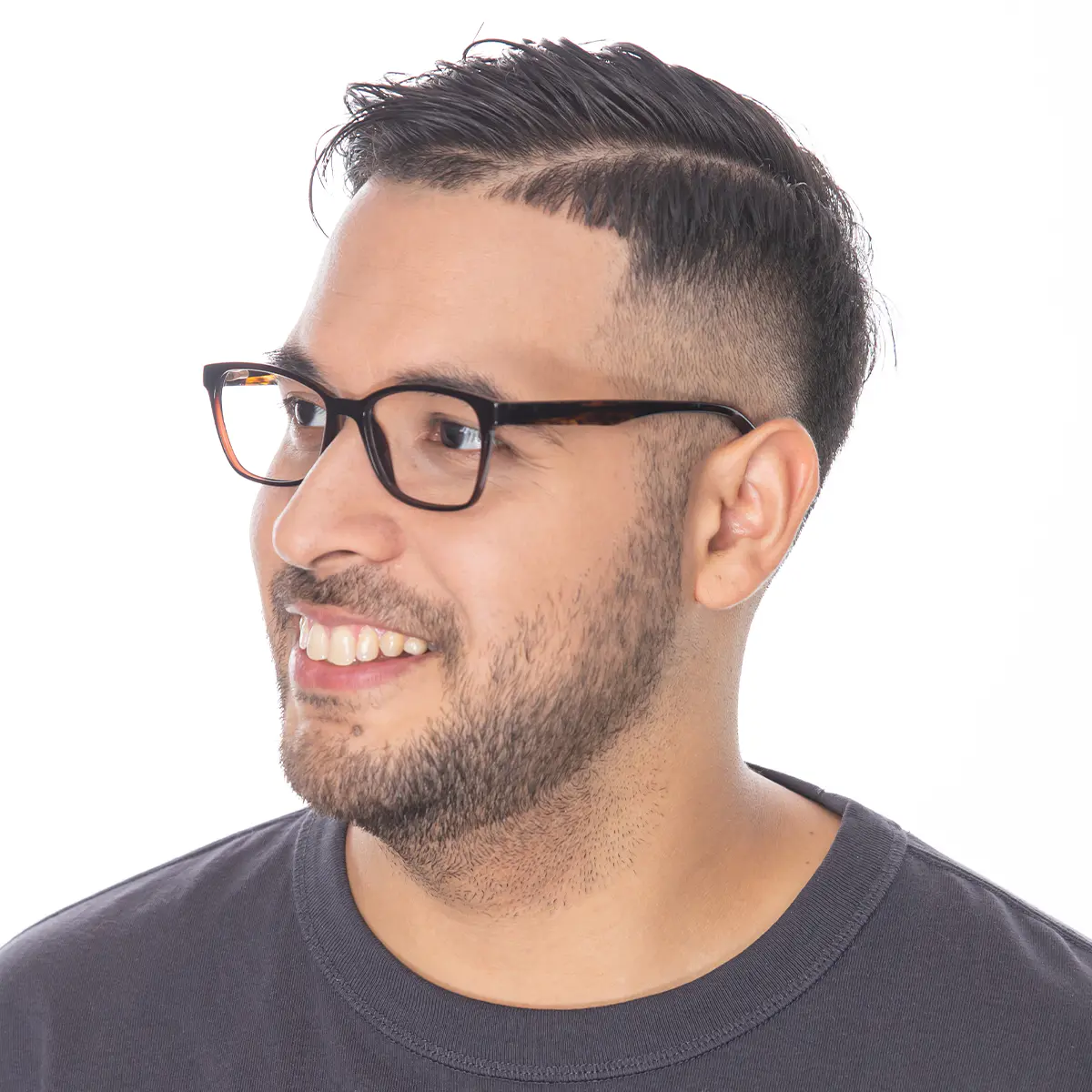 Rectangle Brown Eyeglasses