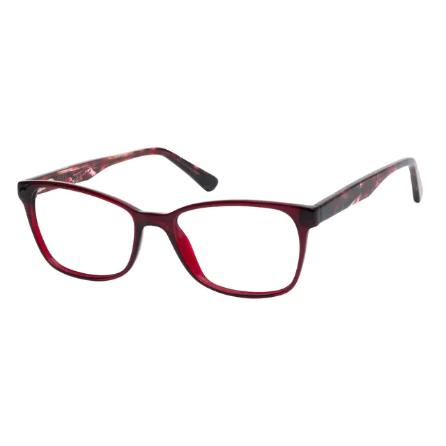 Rectangle Red Eyeglasses