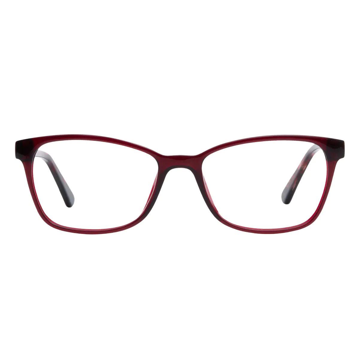 Rectangle Red Eyeglasses
