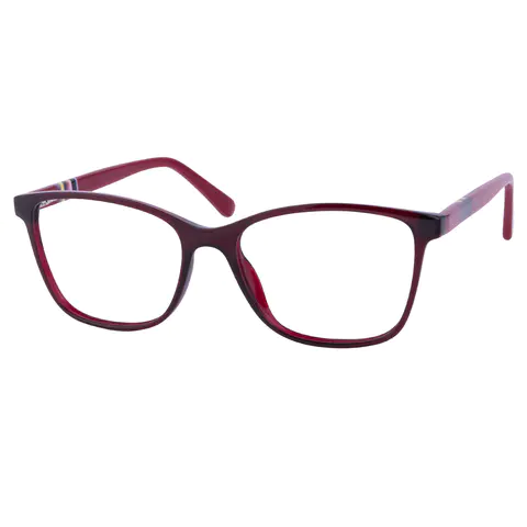 Square Red Eyeglasses