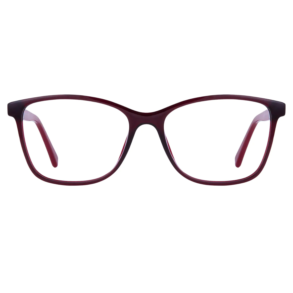 Square Red Eyeglasses