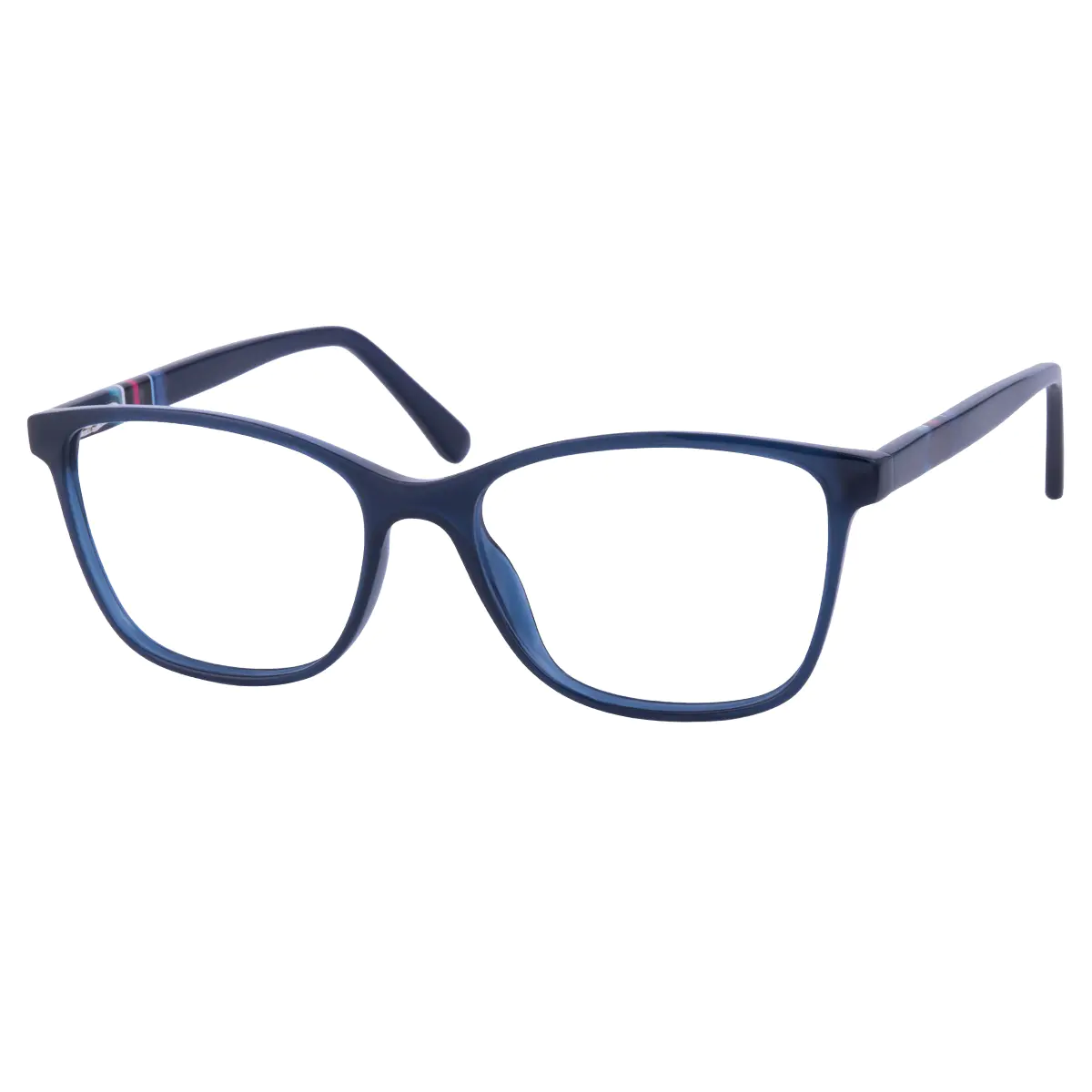 Square Blue Eyeglasses