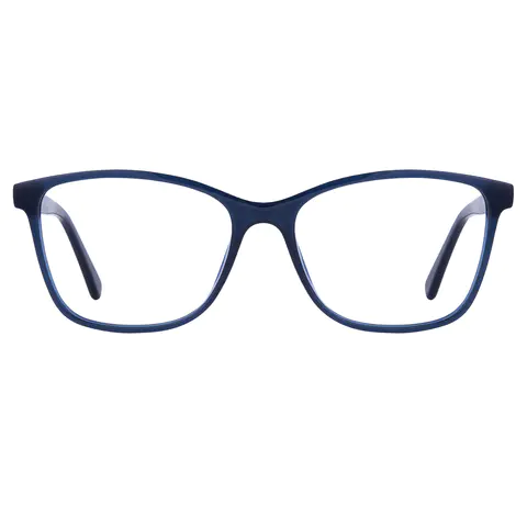 Square Blue Eyeglasses