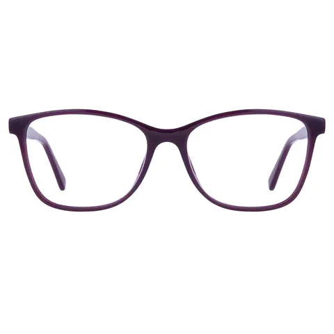 Square Purple Eyeglasses