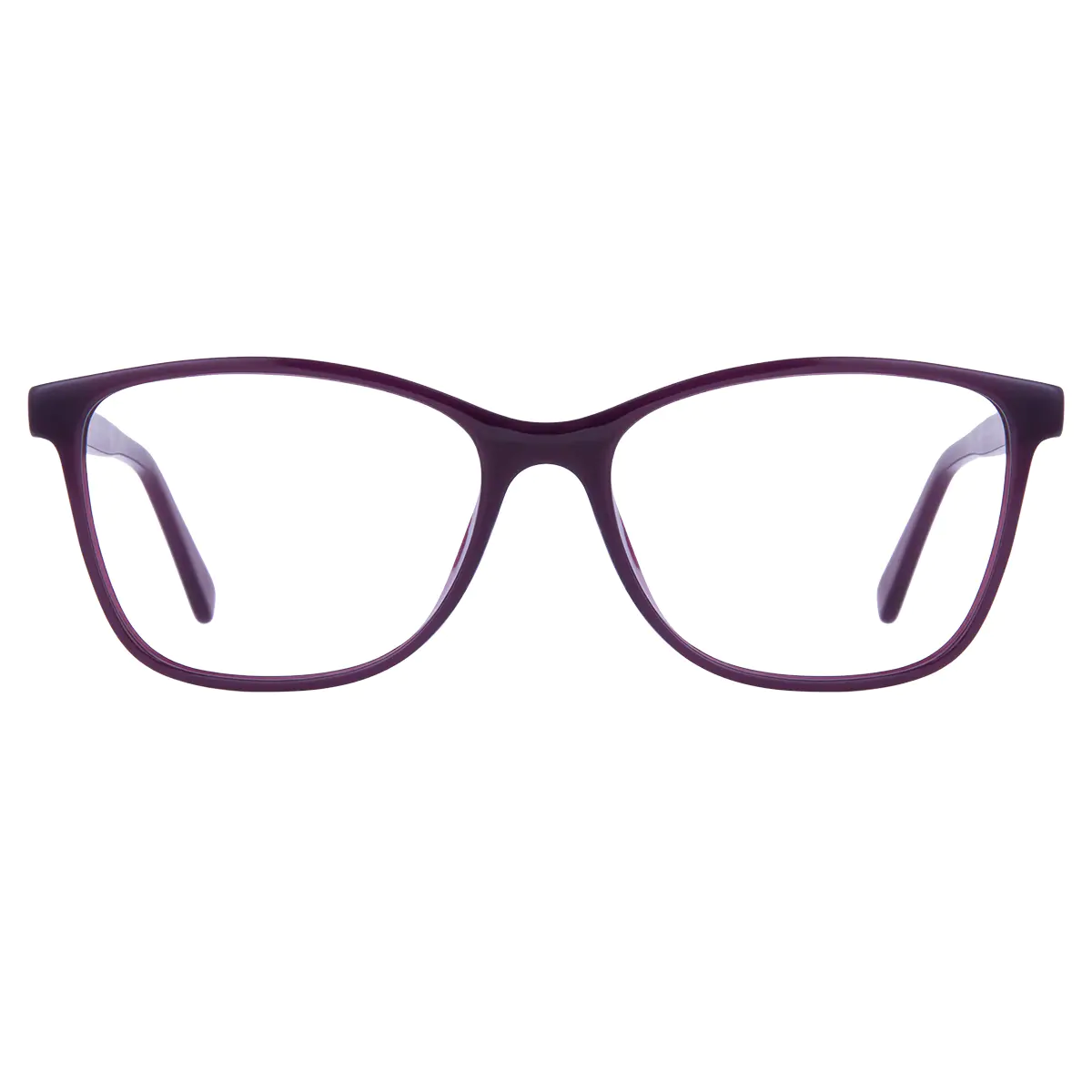 Square Purple Eyeglasses