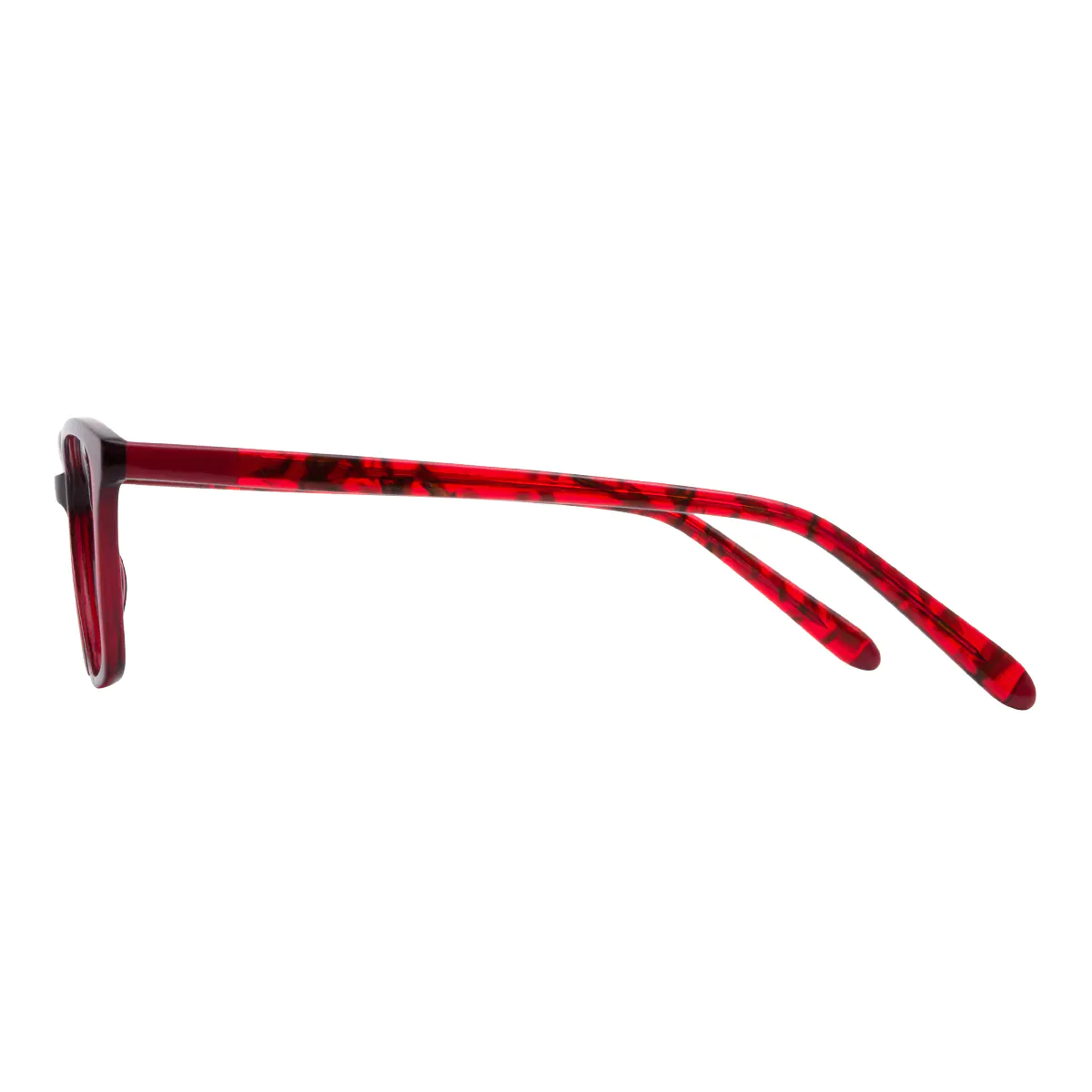 Rectangle Red Eyeglasses