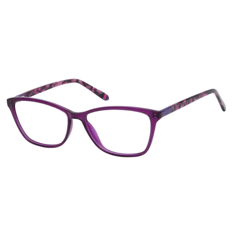 Rectangle Purple Eyeglasses