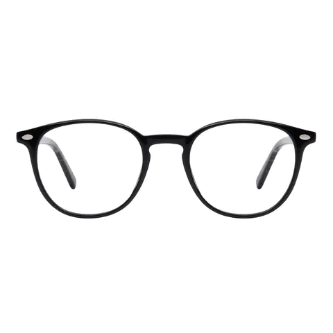 Round Black Eyeglasses