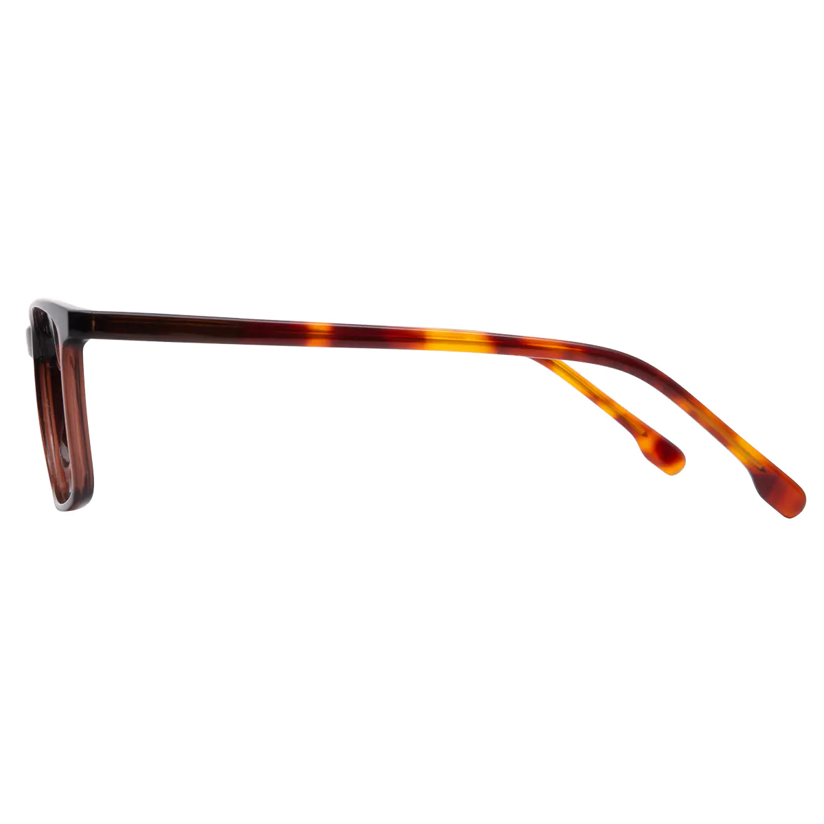 Rectangle Brown Eyeglasses