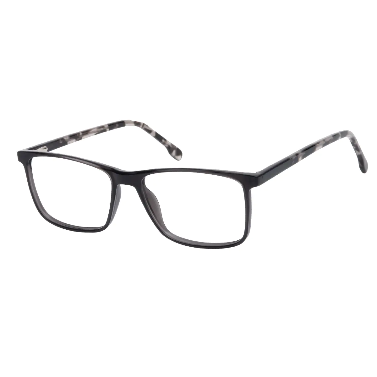 Rectangle Grey Eyeglasses