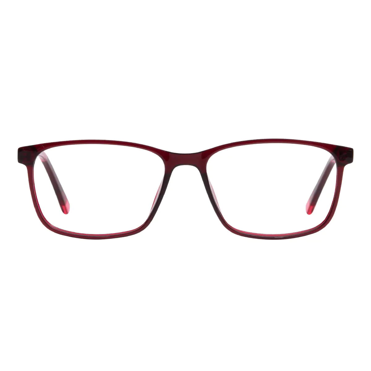 Rectangle Red Eyeglasses
