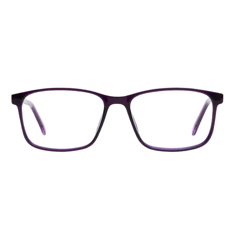 Rectangle Purple Eyeglasses