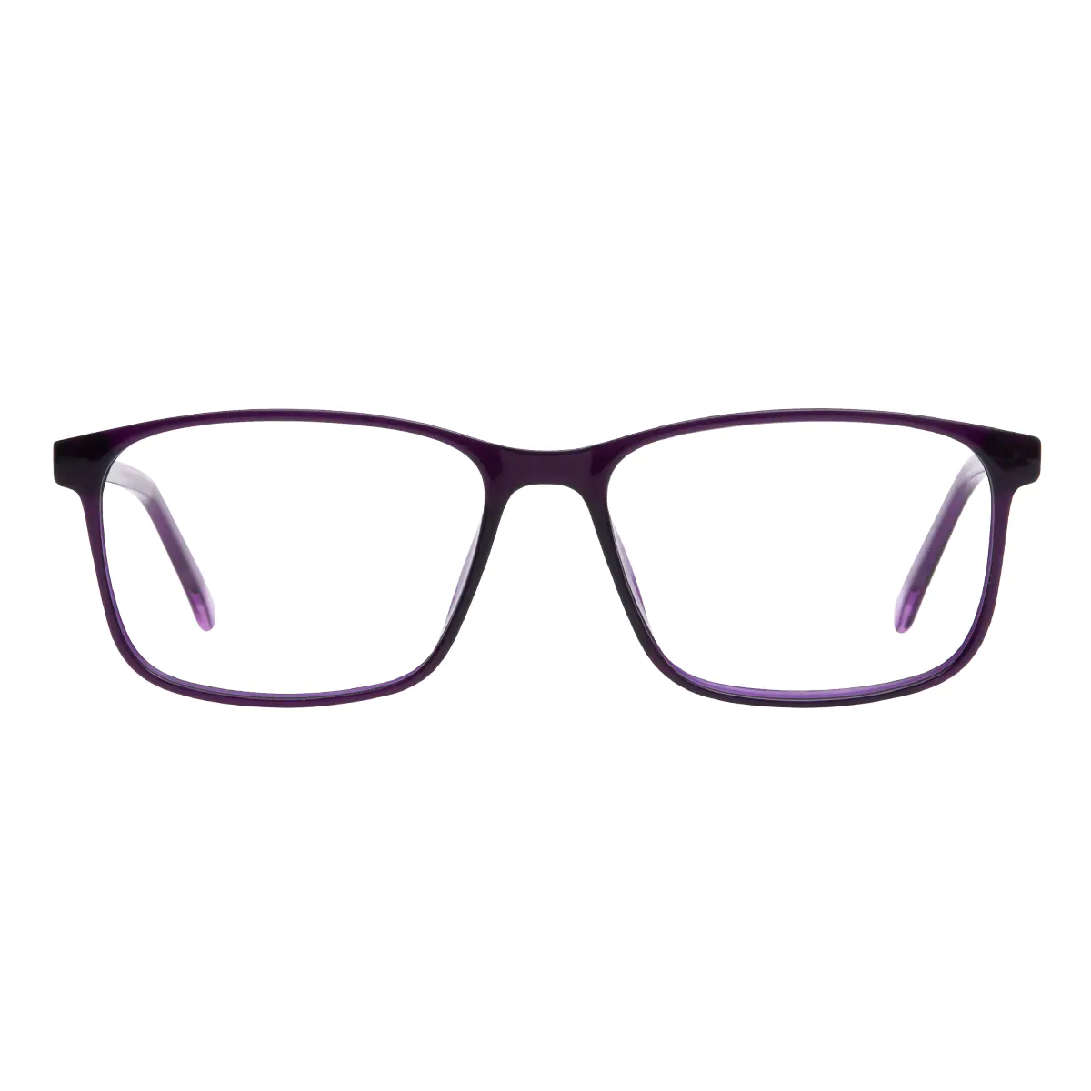 Rectangle Purple Eyeglasses