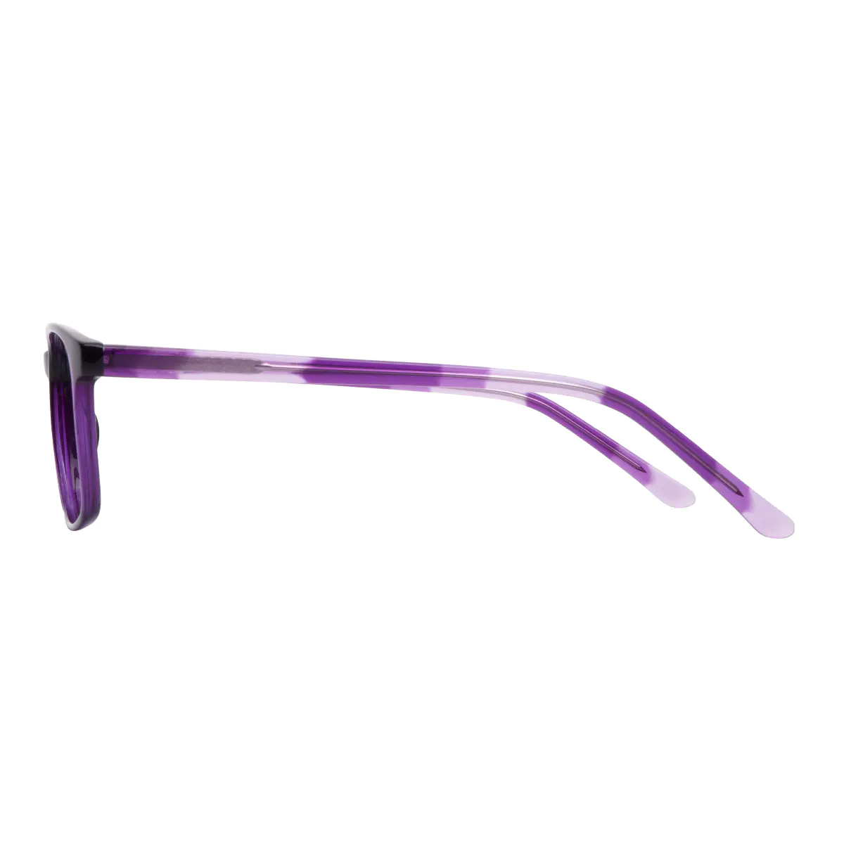 Rectangle Purple Eyeglasses