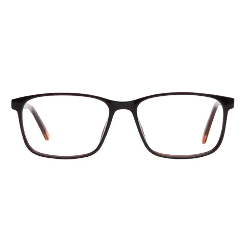 Rectangle Brown Eyeglasses
