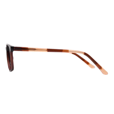 Rectangle Brown Eyeglasses