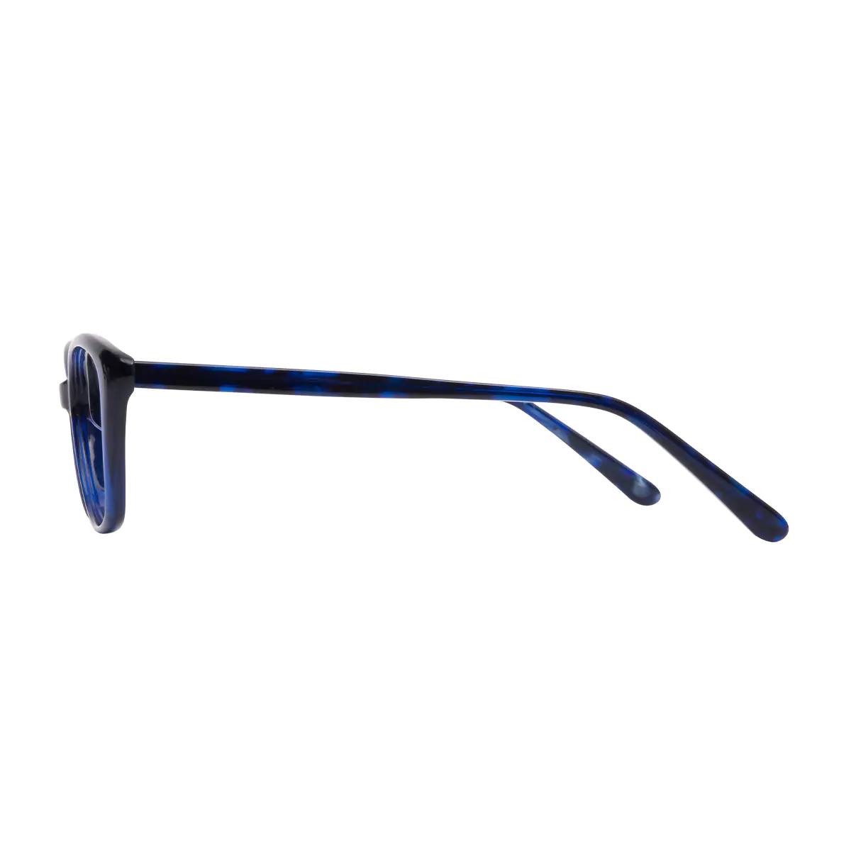 Oval Blue Eyeglasses