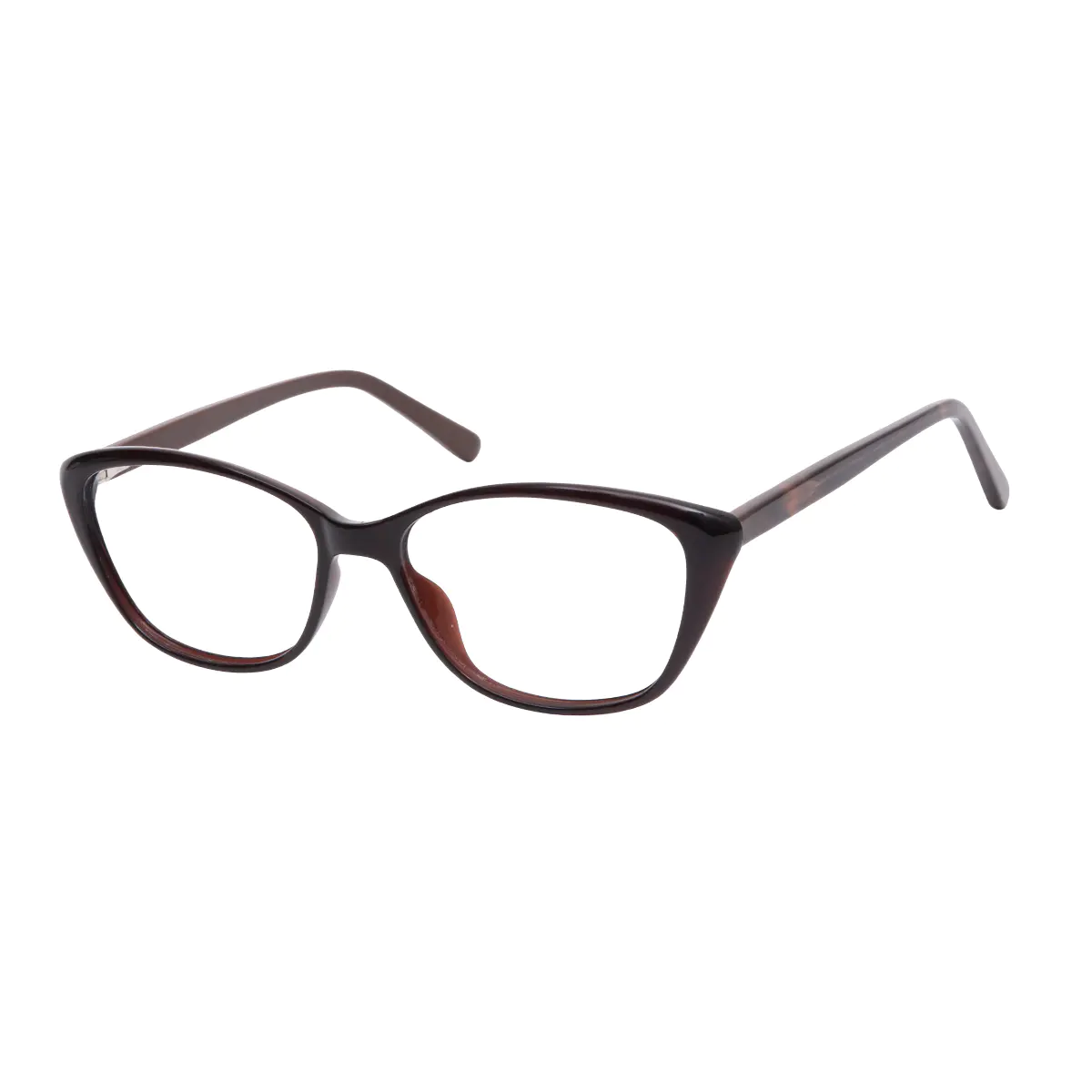 Oval Brown Eyeglasses