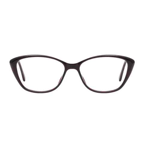 Oval Brown Eyeglasses