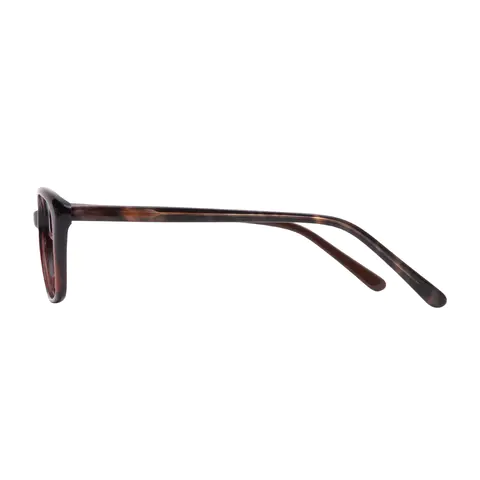 Oval Brown Eyeglasses
