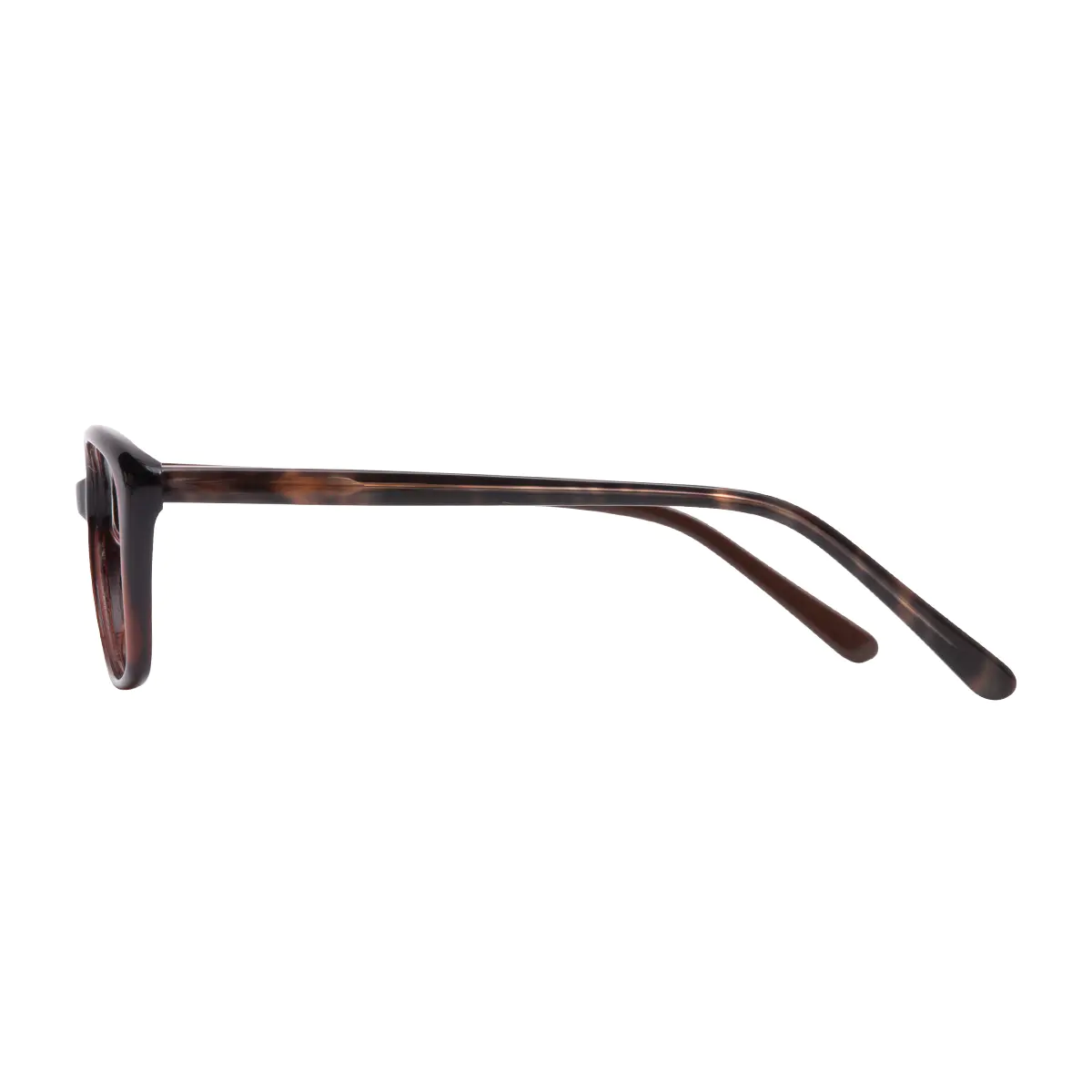 Oval Brown Eyeglasses