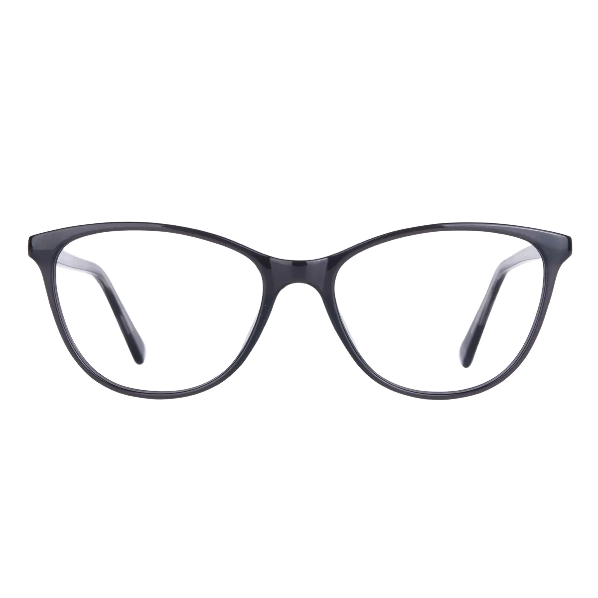 Oval Grey Eyeglasses