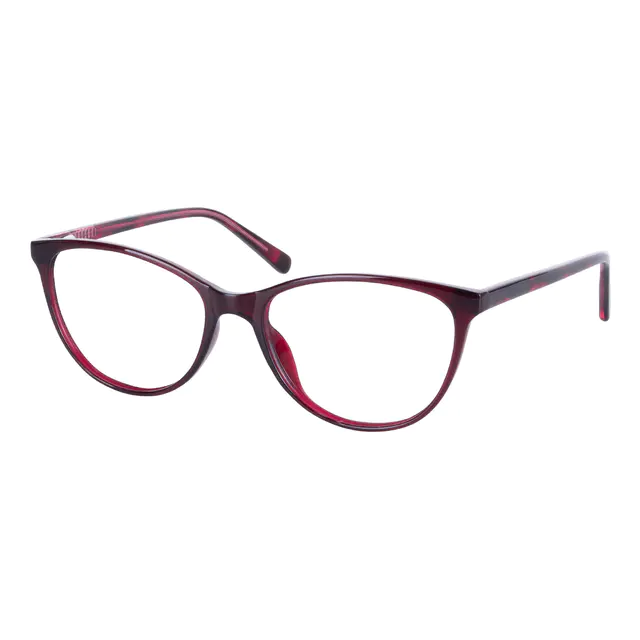 Oval Brown Eyeglasses