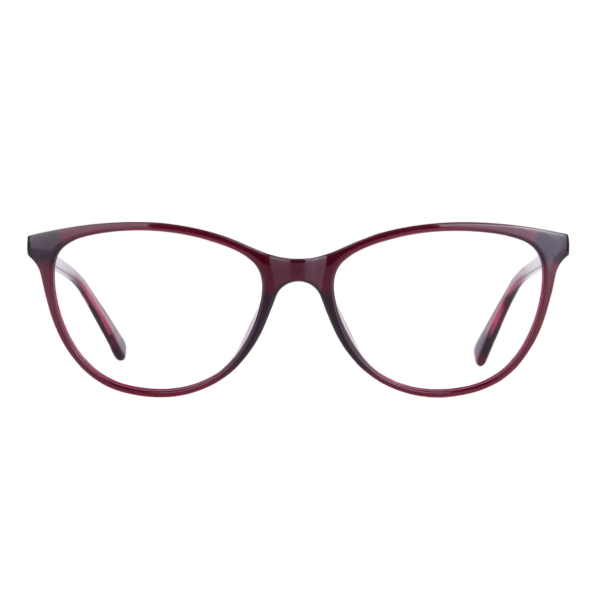 Oval Brown Eyeglasses