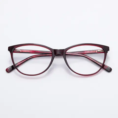 Oval Brown Eyeglasses