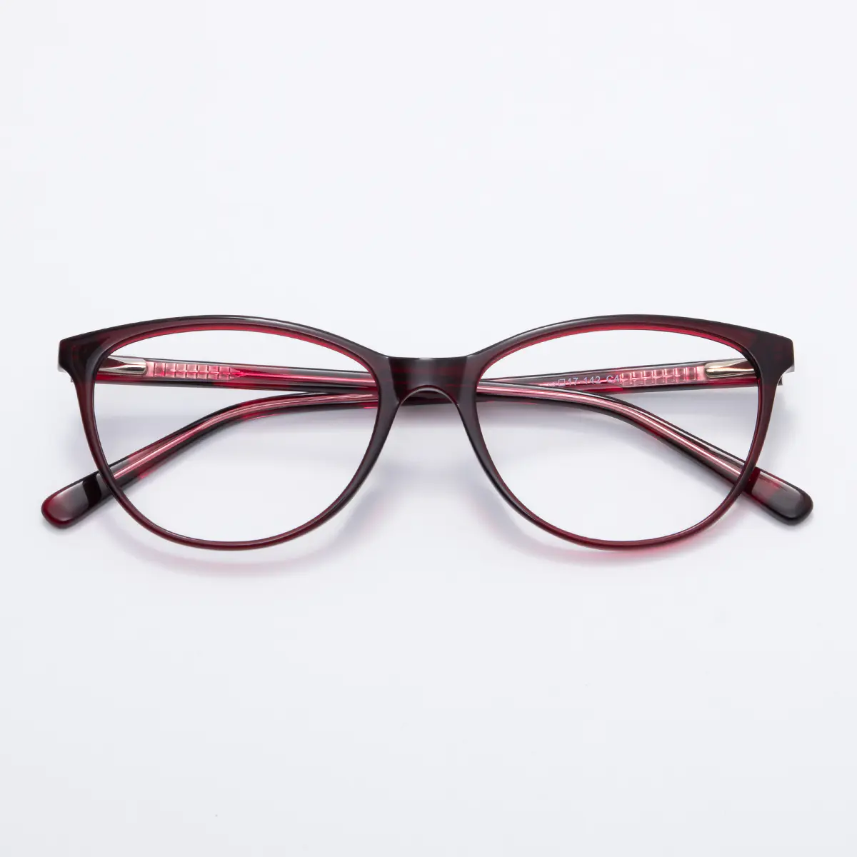 Oval Brown Eyeglasses