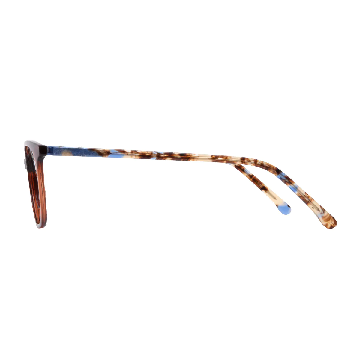 Oval Brown Eyeglasses