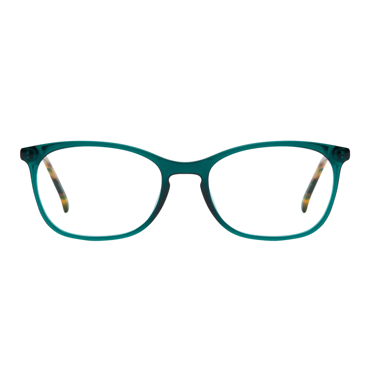 Oval Green Eyeglasses