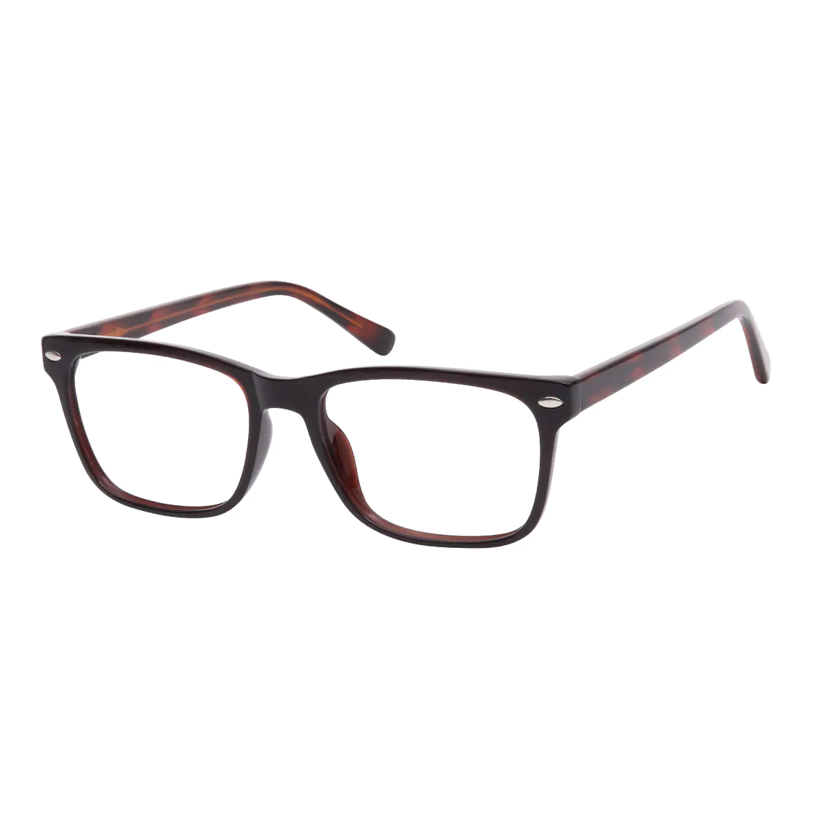 Rectangle Tortoiseshell Eyeglasses
