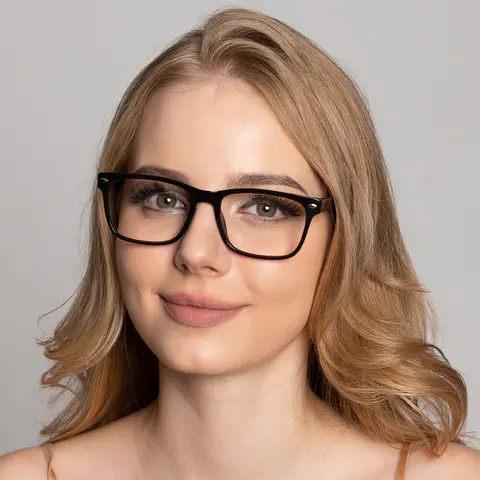 Rectangle Tortoiseshell Eyeglasses