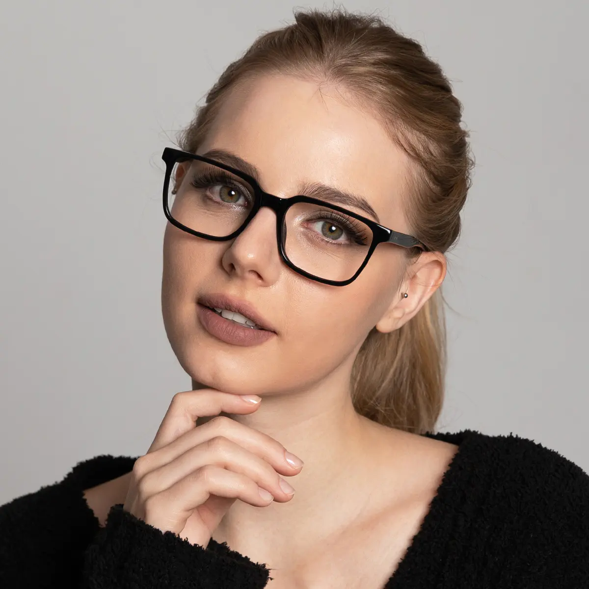 Rectangle Black Eyeglasses