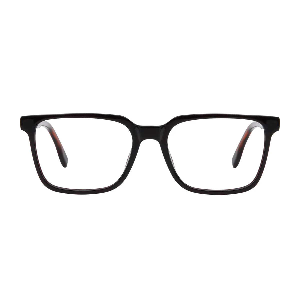 Rectangle Brown Eyeglasses