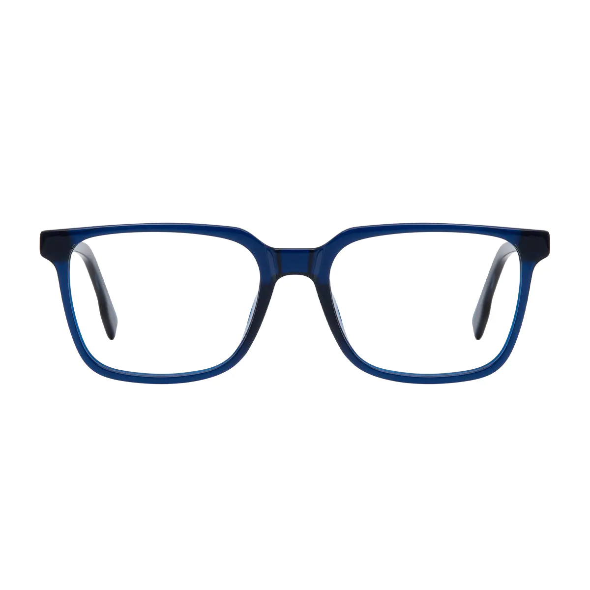 Rectangle Blue Eyeglasses