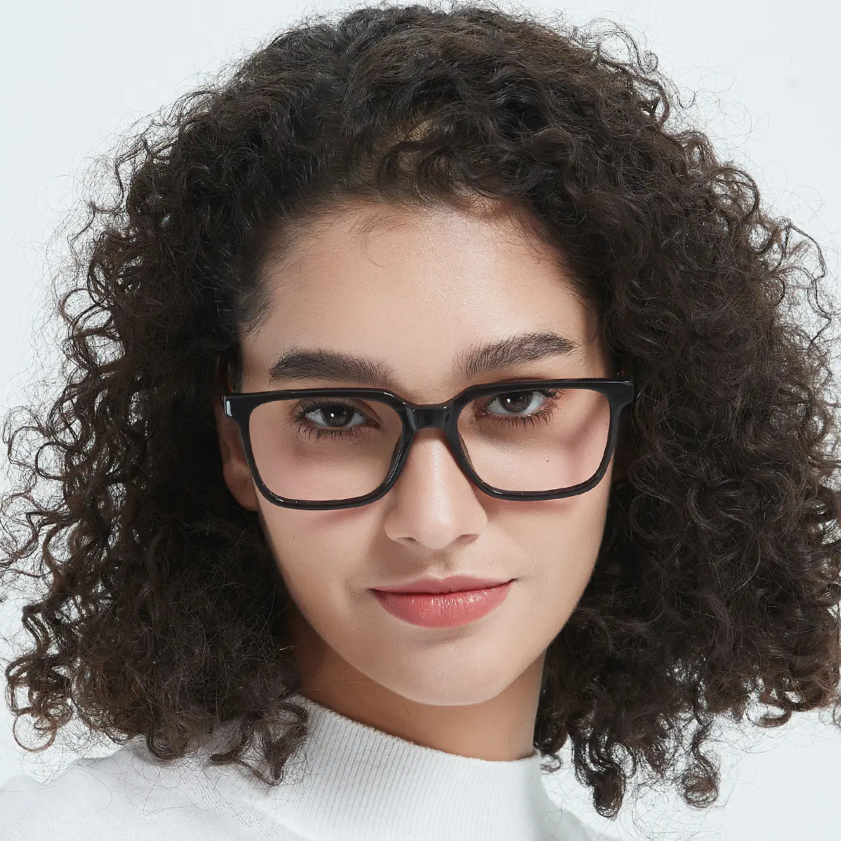 Rectangle Blue Eyeglasses
