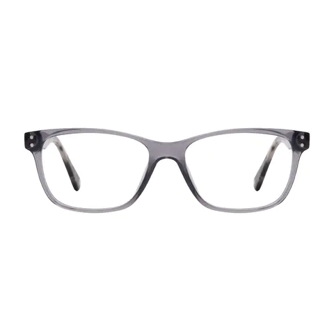 Rectangle Grey Eyeglasses