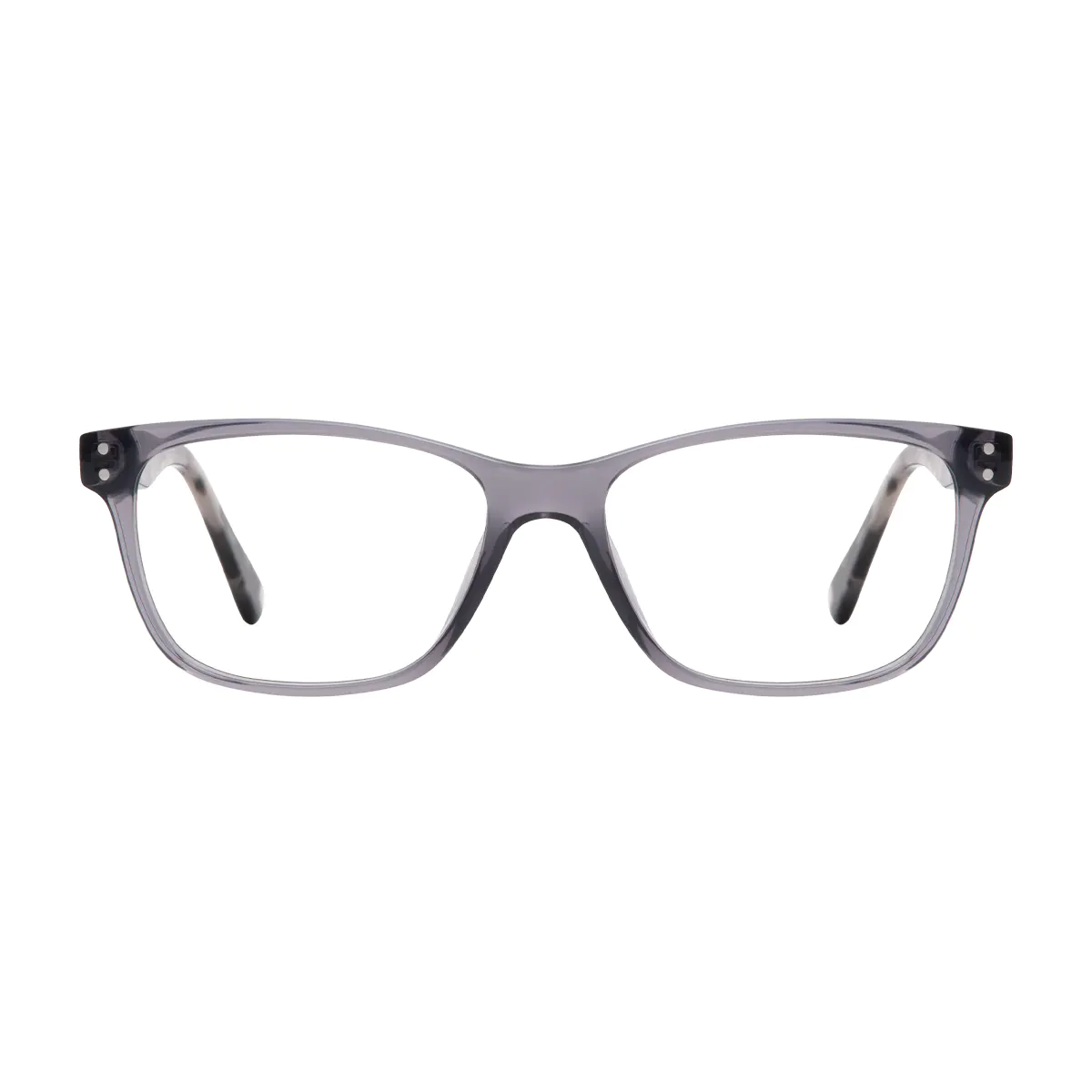 Rectangle Grey Eyeglasses