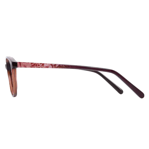 Oval Brown Eyeglasses
