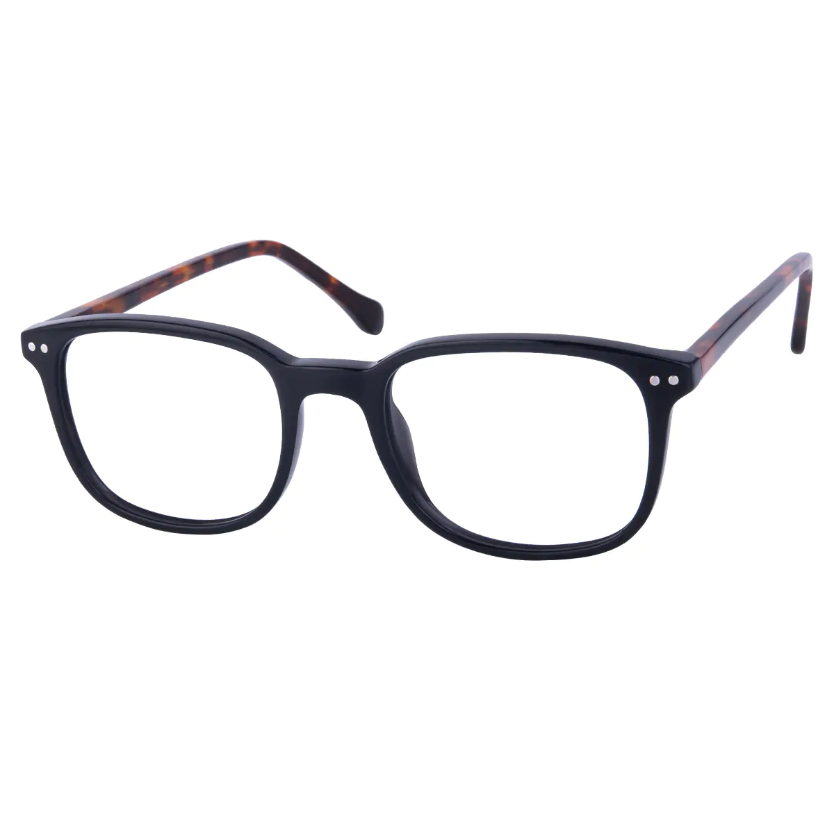 Rectangle Tortoiseshell/Black Eyeglasses