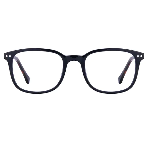 Rectangle Tortoiseshell/Black Eyeglasses