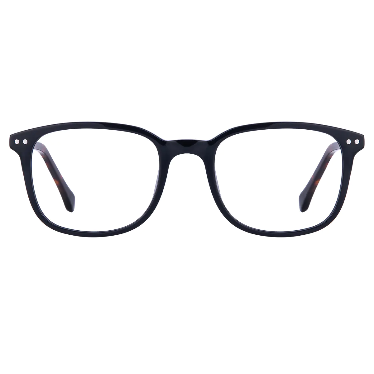 Rectangle Tortoiseshell/Black Eyeglasses
