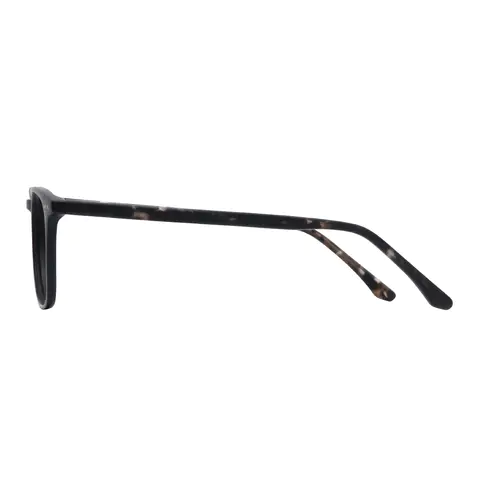Rectangle Matte Black Eyeglasses
