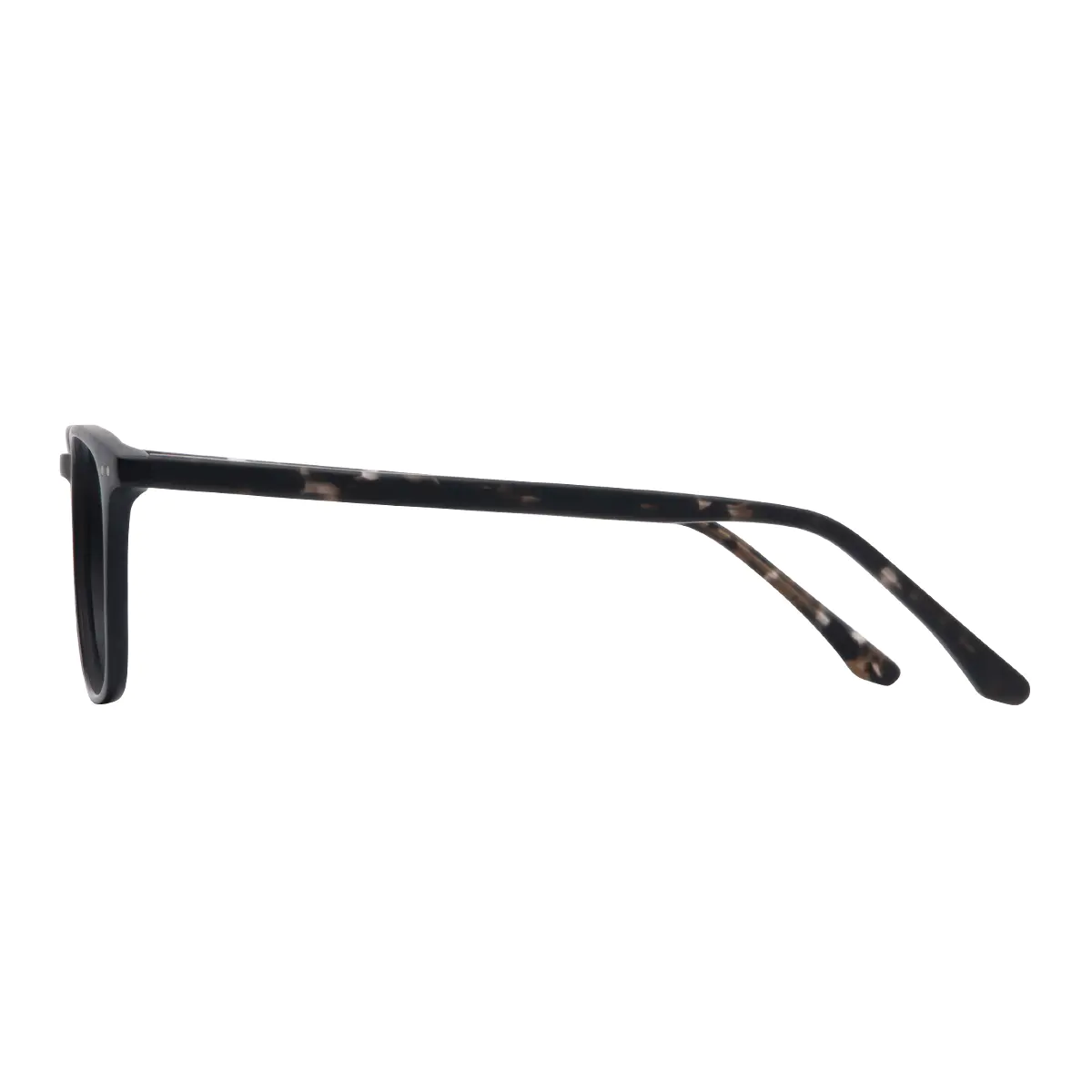 Rectangle Matte Black Eyeglasses